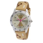 Coolwatch by Prisma CW.243 Children's watch Digit Ivory steel/leather brown