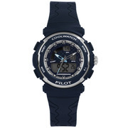 Coolwatch by Prisma CW.272 Children's watch Pilot Digital/analogue plastic/silicone blue 36 mm