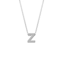 CO88 Necklace with pendant Letter Z steel/silver 42-47 cm 8CN-11025