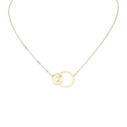 Glow 202.2051.45 Necklace Circles yellow gold 45 cm