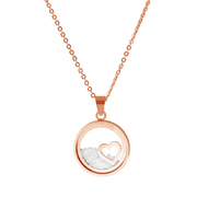 CO88 Necklace with pendant heart steel 38-43 cm 8CN-26016
