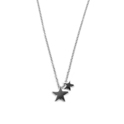 CO88 Collection 8CN-26023 - Steel necklace with pendant - star - length 38 + 5 cm - silver colored