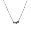 CO88 Collection 8CN-26028 - Steel necklace with pendant - I love U - 38 + 5 cm - silver colored