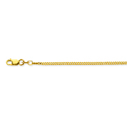 Glow 201.0542.41 Necklace Gourmet link yellow gold 1.7 mm 42 cm