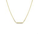 House Collection 4018351 Necklace Yellow Gold Diamond 0.07ct H P1 41-43-45cm