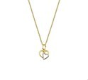 House collection 4018528 Necklace Yellow gold Heart 1.0 mm 41 + 4 cm