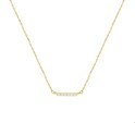 House collection 4019029 Necklace Yellow gold Bar Zirconia 1.0 mm 41 + 4 cm