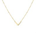 House collection 4018913 Necklace Yellow gold V 1.1 mm 41 - 43 - 45 cm