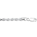 1002197 Silver Chain Cord Diamonded 3.2 mm