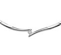 House collection 1321401 Silver Necklace Connector Zirconia 42 + 3 cm