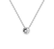 House collection 1321248 Silver Necklace Zirconia 1.7 mm 41 + 4 cm