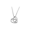 House collection 1322180 Silver Necklace Heart Zirconia 41 + 4 cm