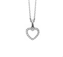 House collection 1322501 Silver Necklace Heart Zirconia 41 + 4 cm