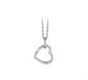 House collection 1323210 Silver Necklace Heart Zirconia 41 + 4 cm