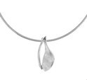House Collection 1324412 Silver Necklace Pendant Scratched 1.5 mm 42+3 cm