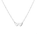 House collection 1327126 Silver Necklace Hearts 1.3 mm 40 + 4 cm