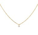 House Collection 4018710 Necklace Yellow Gold Diamond 0.05ct H SI 41-43-45 cm