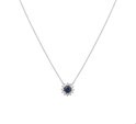 House Collection 4104545 Necklace White Gold Sapphire and Diamond 0.09ct H P1
