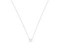 House collection 4104165 Necklace White gold Zirconia 0.8 mm 40 + 3 cm
