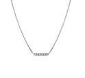 House collection 4104396 Necklace White gold Bar Diamond 0.07ct H P1 41 - 43 - 45 cm
