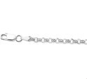 House collection 1002214 Silver Chain Jasseron 4.0 mm x 70 cm long