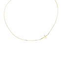 Glow Gold Necklace With Pendant - Cross 42+3cm 202.2059.45