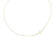 Glow Gold Necklace With Pendant - Cross 42+3cm 202.2059.45