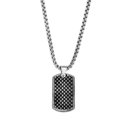 Frank 1967 7FN 0007 Necklace with dogtag steel 60 cm