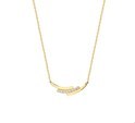 House collection 4207860 Necklace Bicolor Gold Zirconia 1.1 mm 41 - 43 - 45 cm