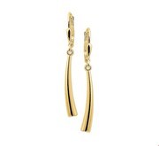 House Collection Earrings Yellow Gold Shiny 26 mm x 4 mm