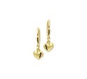 House Collection Earrings Heart Yellow Gold Shiny 20 mm x 6.5 mm