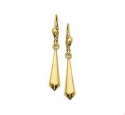 House Collection Earrings Yellow Gold Shiny 22.5 mm x 5.5 mm