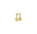 House Collection Earrings Citrine Yellow Gold Shiny 20 mm x 7.5 mm