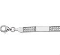 House collection Bracelet Silver Zirconia Poli/mat 5.5 mm 18.5 cm