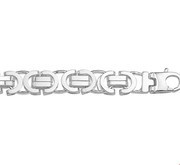 House collection Bracelet Silver King's Flat 7.5 mm 20 cm