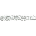 House collection Bracelet Silver King's Flat 7.5 mm 21 cm