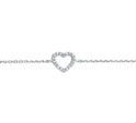 House collection Bracelet Silver Heart Zirconia 18 cm