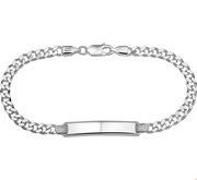 House Collection Engraving Bracelet Silver Gourmet Plate 6 mm 19 cm