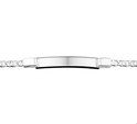 House Collection Engraving Bracelet Silver Plate 6 mm 18 cm