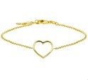House collection Bracelet Gold Heart 17 + 1.5 cm
