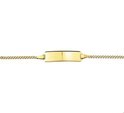 House Collection Engraving Bracelet Gourmet Plate 5.5 Mm 9 - 11 Cm Yellow Gold