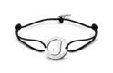 Key Moments 8KM-A00010 Bracelet with steel letter J and key one-size silver