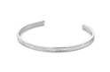 Key Moments 8KM-B00431 Steel open bangle with crystal one-size silver