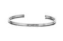 Key Moments 8KM-B00478 Bangle with text Love you, one-size black