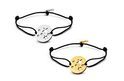Key Moments 8KM-C00007 Duo bracelet with open stars and key one-size silver / gold