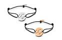 Key Moments 8KM-C00008 Duo bracelet with open stars and key one-size silver / rose colored