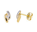 Glow Gold Earrings bicolor with Zirconia 206.0504.00