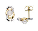 Glow Gold Earrings bicolor with Freshwater Pearl 3 mm 206.0338.00