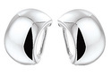 House Collection Ear Clips Silver Shiny 18 mm x 11.5 mm