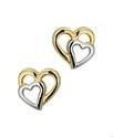 House Collection Ear Studs Heart Yellow Gold 6 mm x 6 mm
